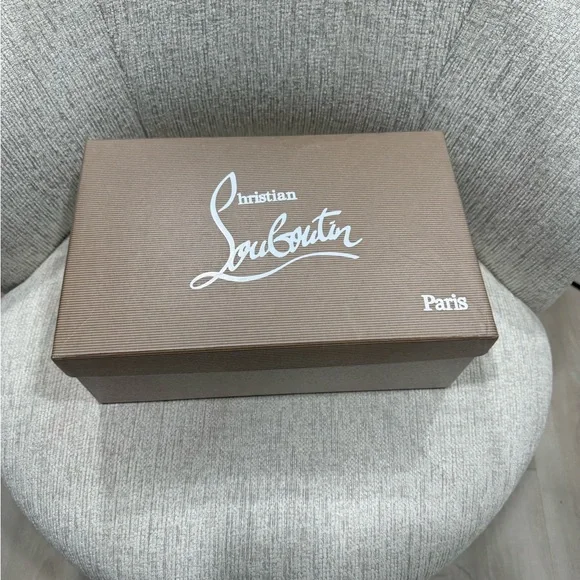 Christian Louboutin Brown Box with White Logo Christian Louboutin Empty Shoe Box | Mercari main image 3